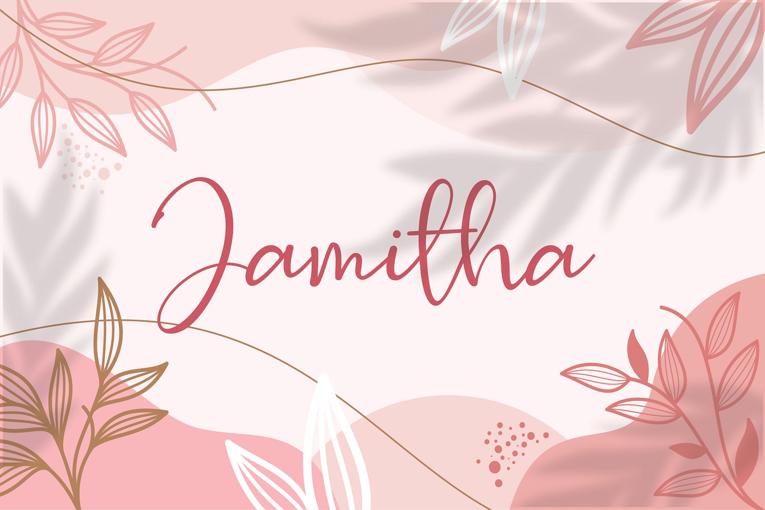 Jamitha - Script Font