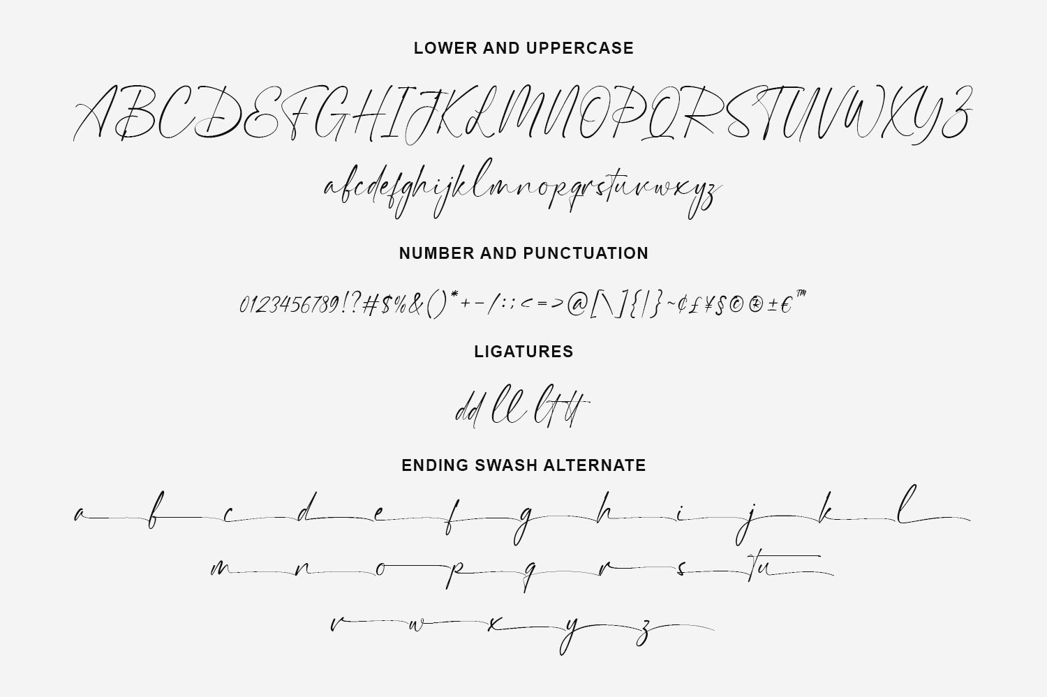 Jherlitha - Signature Font