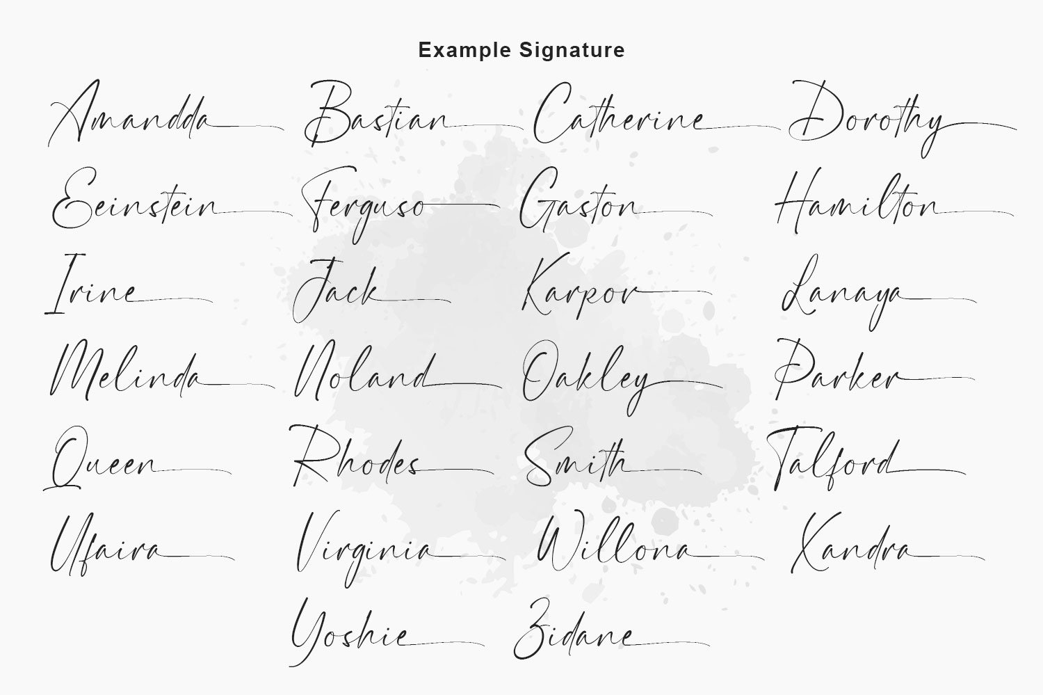 Jherlitha - Signature Font