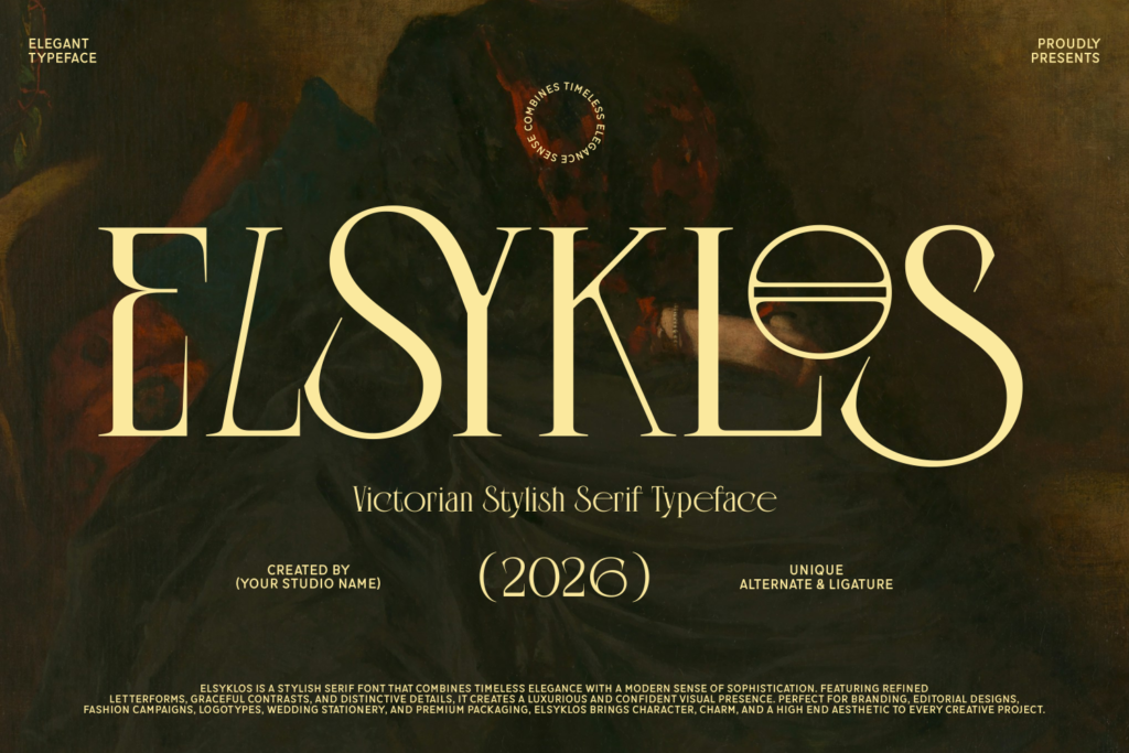Elsyklos – Victorian Display Serif Font