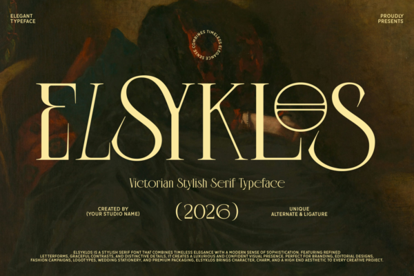 Elsyklos_1 Elsyklos – Victorian Display Serif Font