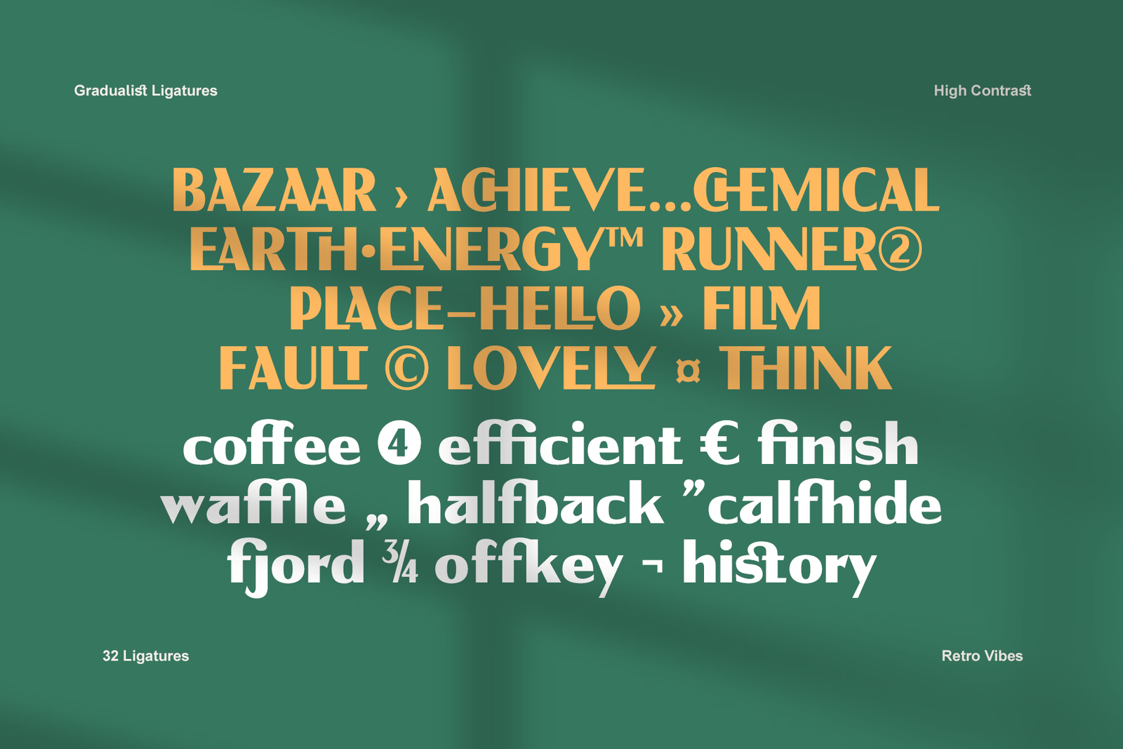 Gradualist – High Contrast Retro Sans Serif