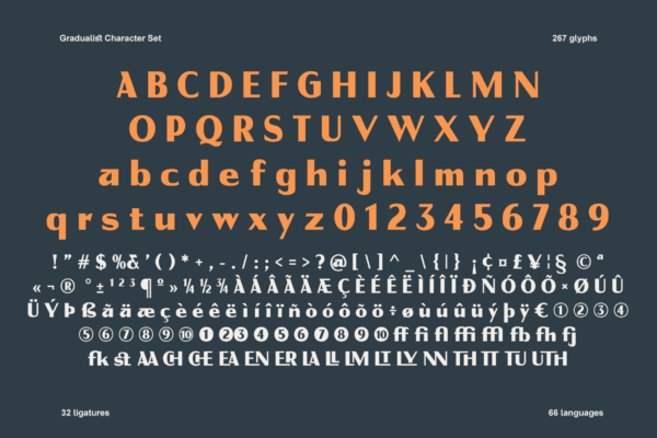 Gradualist (9) Gradualist – High Contrast Retro Sans Serif