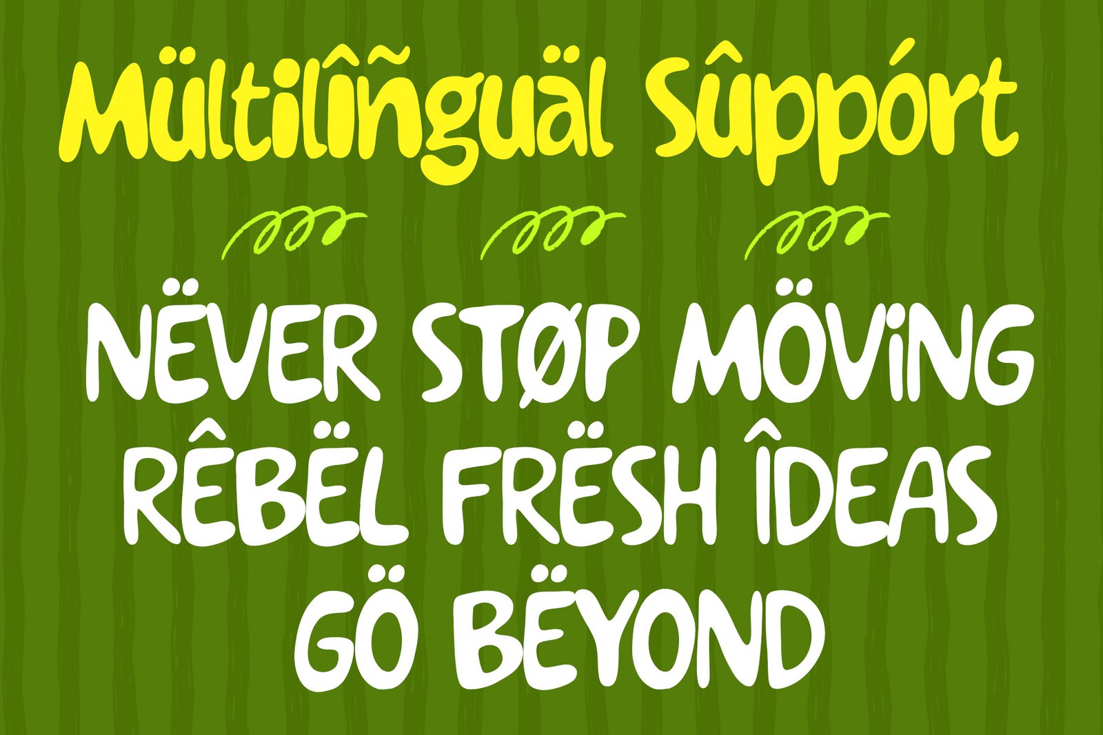 Jellymo - Playful Chunky Display Font