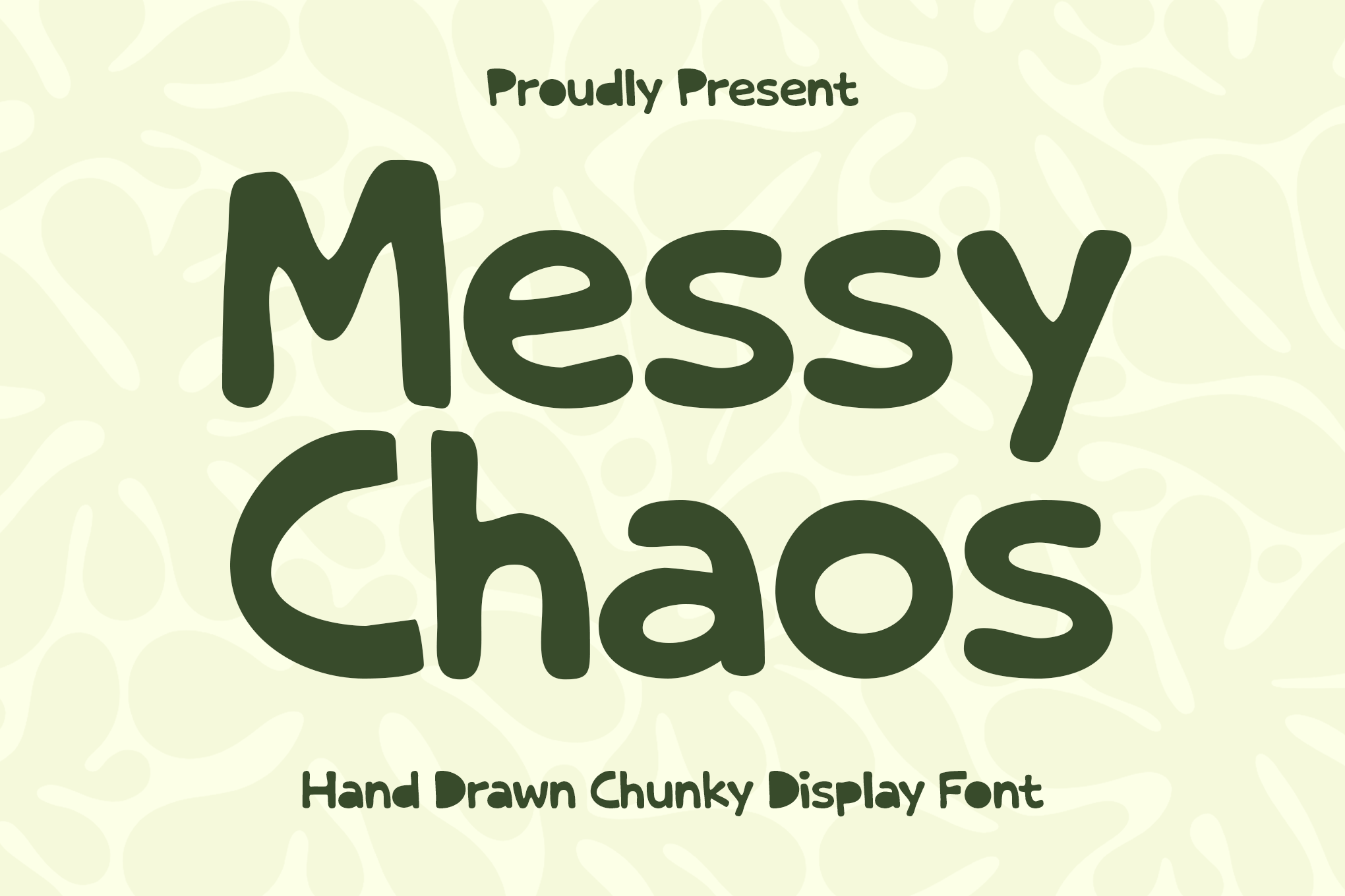 Messy Chaos – Playful Chunky Display Font