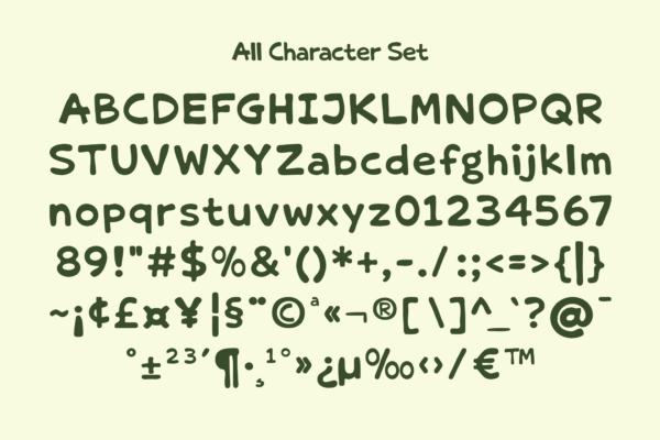 Messy Chaos (4) Messy Chaos – Playful Chunky Display Font