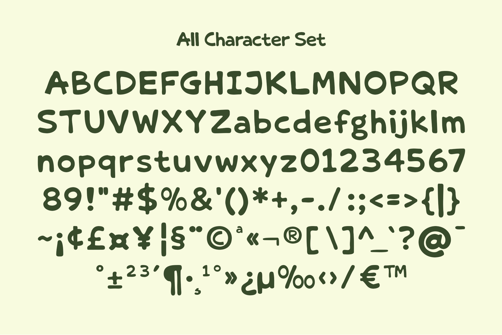 Messy Chaos – Playful Chunky Display Font