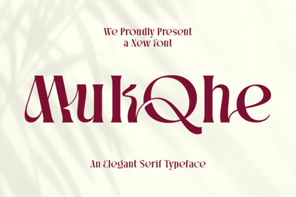 Mukqhe Elegant Serif Font (1) Mukqhe
