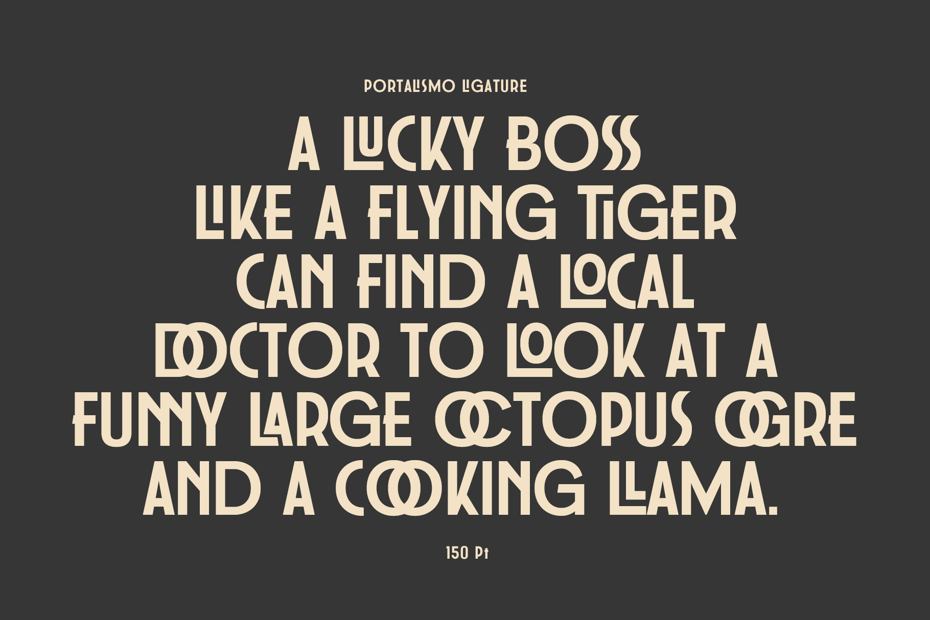 Porrtalismo 3 Portalismo - Art Deco-style display font