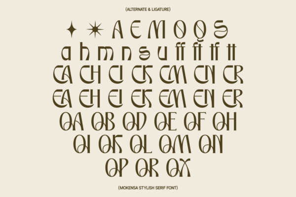 page 6 Mokensa - Decorative Serif Display
