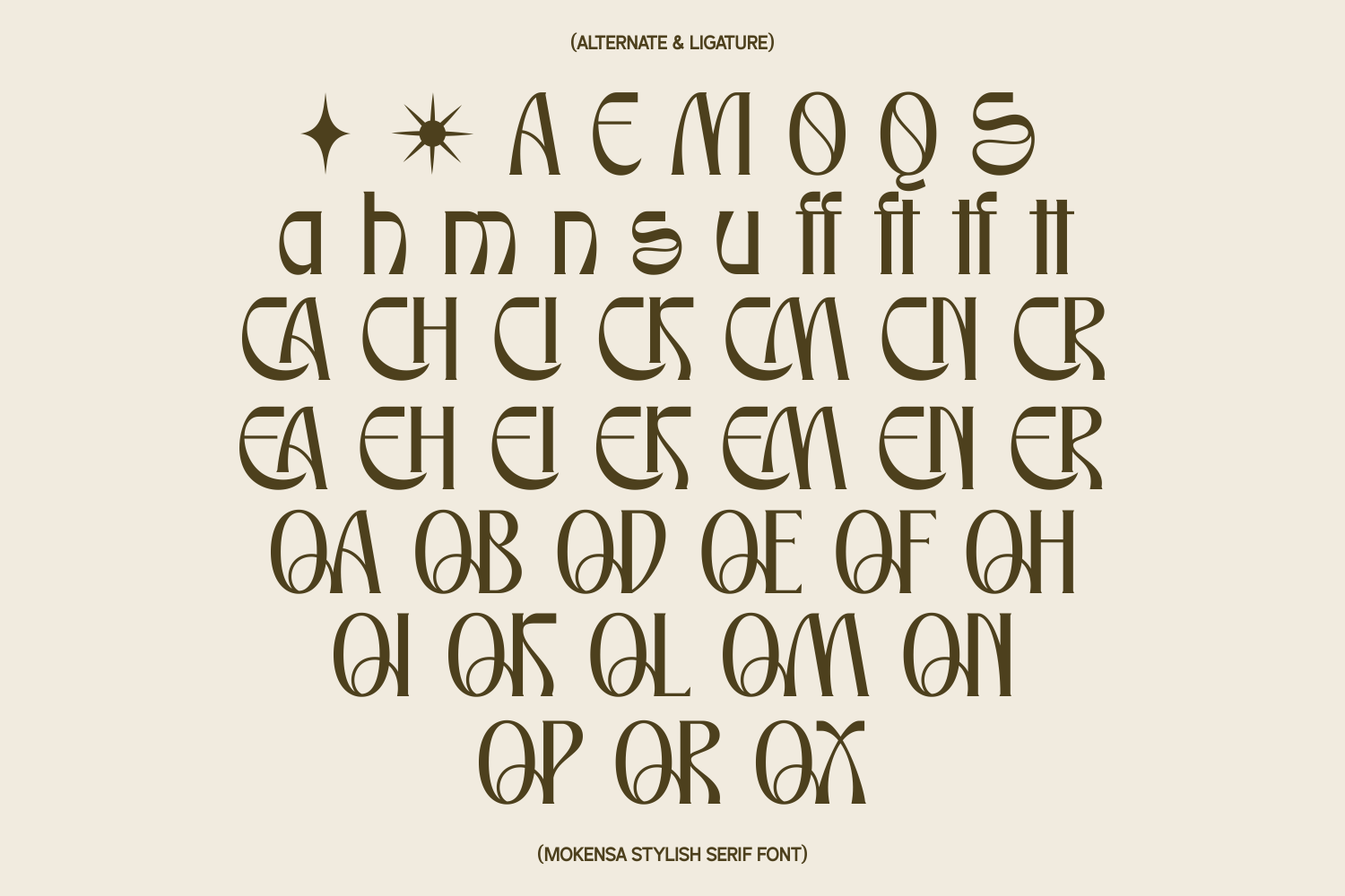 Mokensa - Decorative Serif Display