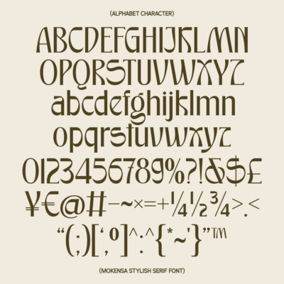 page 7 Mokensa - Decorative Serif Display