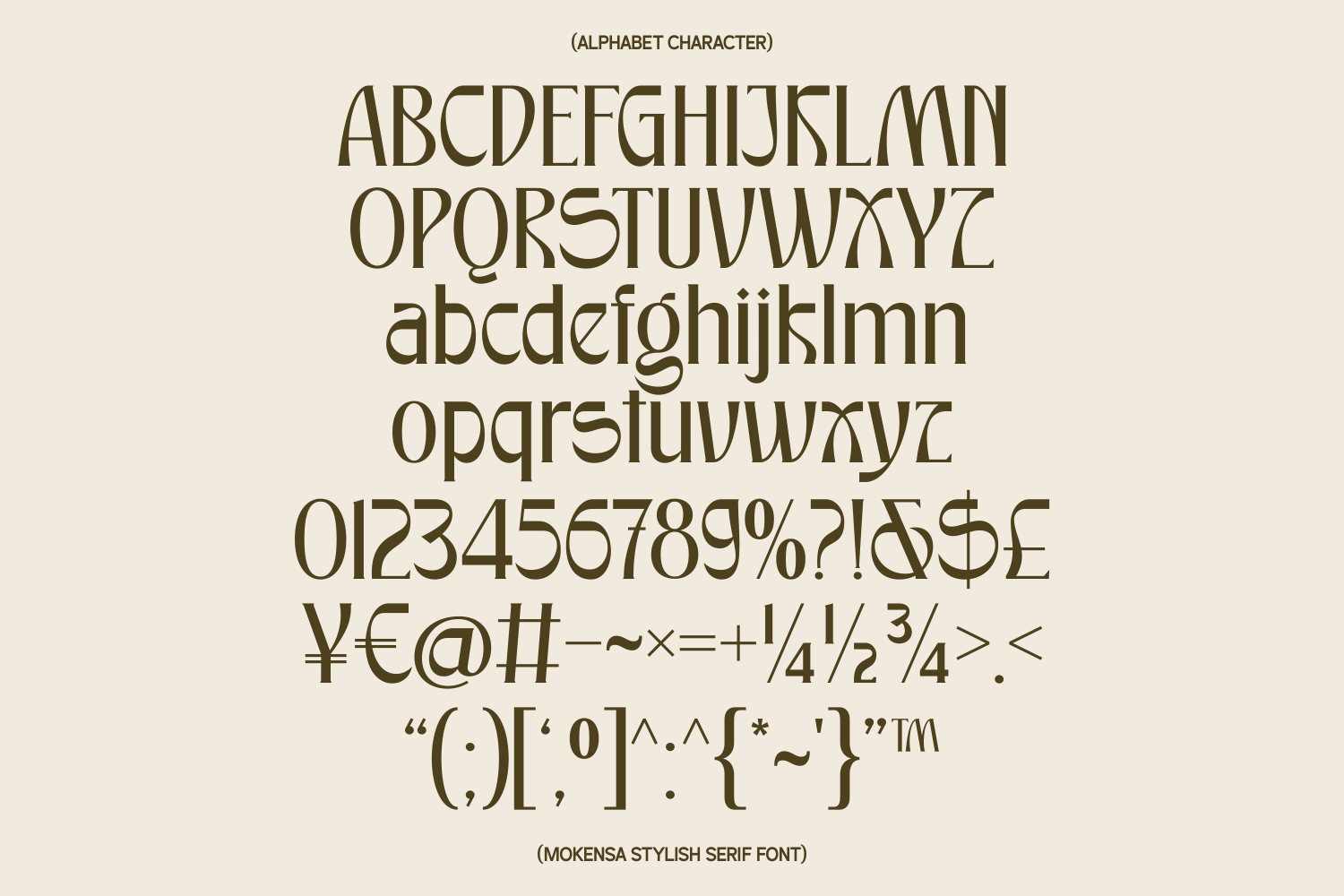 Mokensa - Decorative Serif Display
