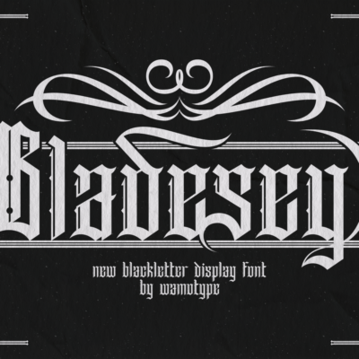 Bladesey – Blackletter Display Font (1) Bladesey – Blackletter Display Font