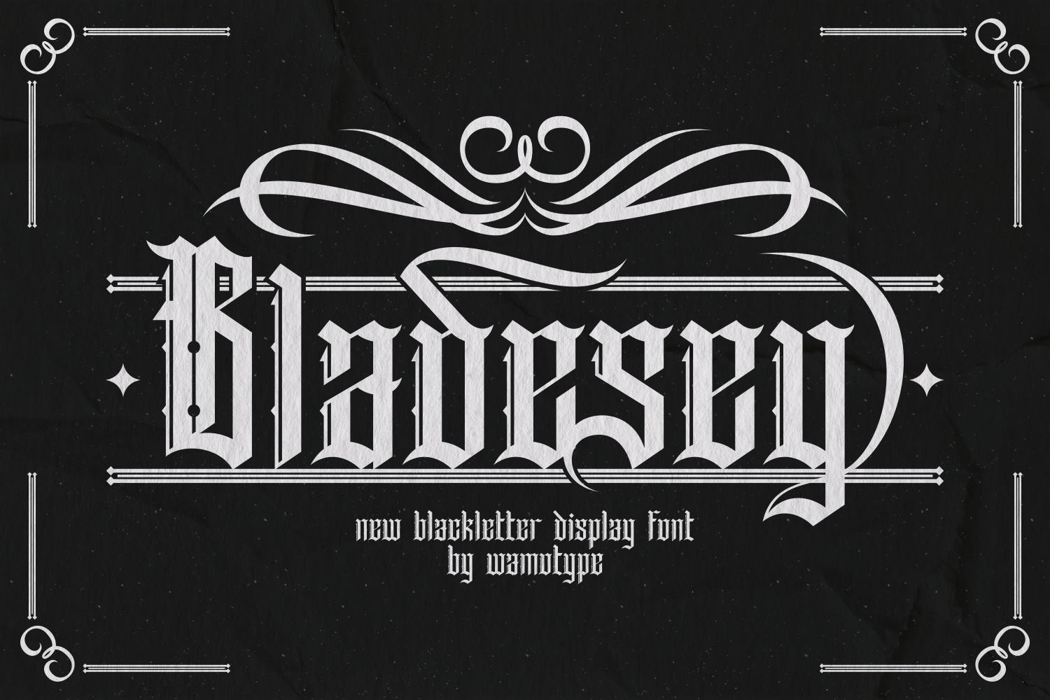 Bladesey – Blackletter Display Font