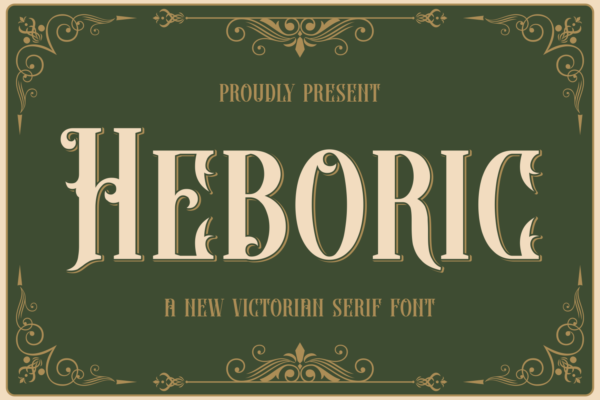 Heboric – Victorian Serif Font Heboric – Victorian Serif Font
