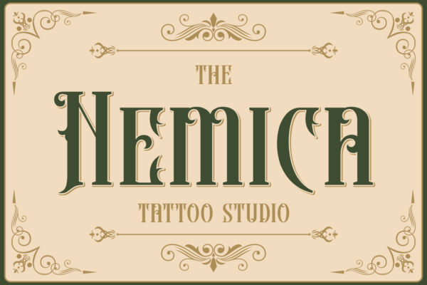 Heboric – Vistorian Serif Font (2) Heboric – Victorian Serif Font