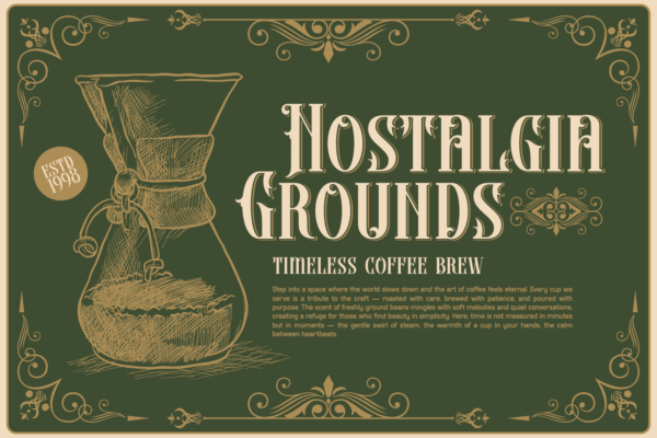 Heboric – Vistorian Serif Font (5) Heboric – Victorian Serif Font